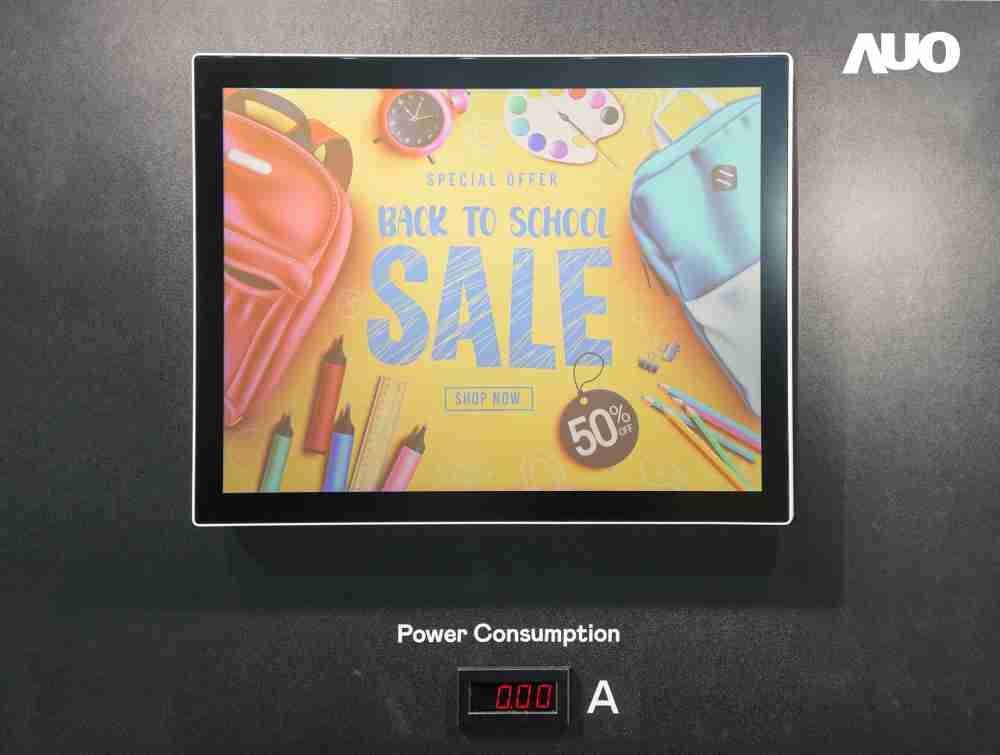 传奇国际展示胆固醇液晶超低耗能户外全彩显示器，，，，ChLC（胆固醇液晶）以双稳态技术使静态显示零功耗，，，具省电、、、高彩度、、环保的特性，，还整合软硬件系统解决方案，，可透过单一云端平台管理